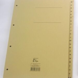 REGISTER A4 A-Ž KARTON ELISA