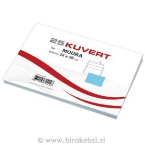 KUVERTA B6 MODRA PIGNA 120MMX180MM