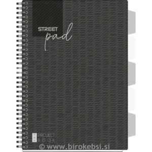 ZVEZEK S ŠPIRALO T.P. BLACK EDITION A4