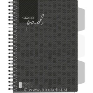 ZVEZEK S ŠPIRALO T.P. BLACK EDITION A5