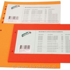 LOČILNI LISTI B5 1/10 ORANŽNI