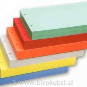 LOČILNI LISTI B5 1/100 ZELEN