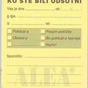 OBR.0,40 - KO STE BILI ODSOTNI
