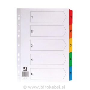PREGRADNI KARTON BEL A4 5-DELNI