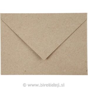 Reciklirana kuverta,C6 11,5x16cm,set 50