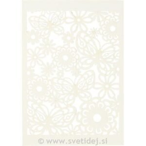 Lepenka z vzorcem čipke 10,5x15 1/10