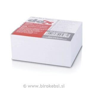 Kocka blok lepljena 85x85x40mm bela