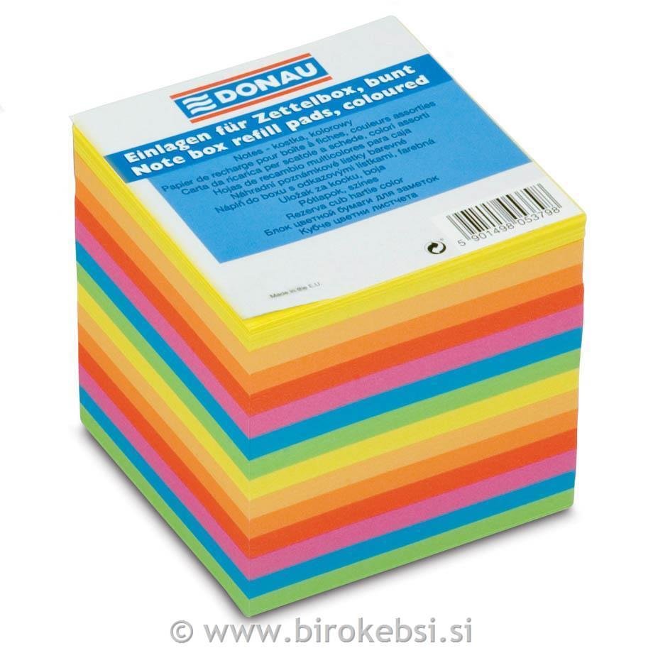 KOCKA LEPLJENA 83X83 BARVNA NEON