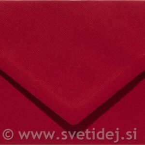 Kuverta podolgovata 105 g, temno rdeča